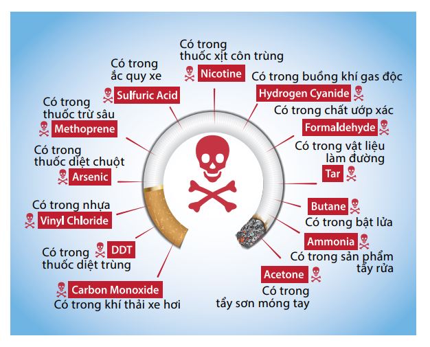 Các chất độc có trong thuốc lá